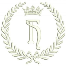Embroidery Design Monogram Letter H