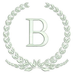 Embroidery Design Monogram Letter B