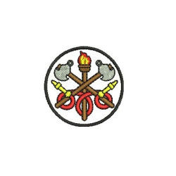 Diseño Para Bordado Bomberos 4.5 Cm 1