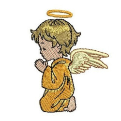 Embroidery Design Praying Angel