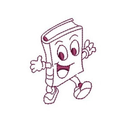 Matriz De Bordado Livro Bibliotéca