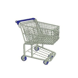 Embroidery Design Supermarket Trolley