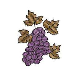 Matriz De Bordado Uvas