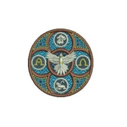 DIVINE HOLY SPIRIT VITRAL 5 CM