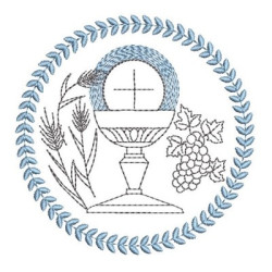 Diseño Para Bordado Hostia Consagrada 3