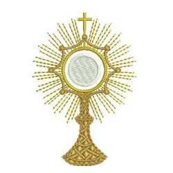Embroidery Design Sacred Monstrance Sacramento 9 Cm
