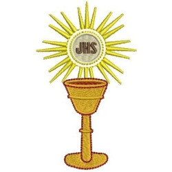 Embroidery Design Chalice Consecrated Host 2