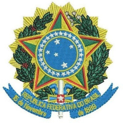 Embroidery Design República Federativa Escudo Completo