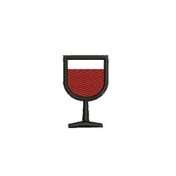 Matriz De Bordado Taça De Vinho