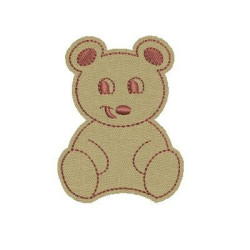 Embroidery Design Bear Applique