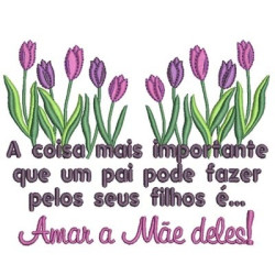 Matriz De Bordado Frase Divertida Dia Das Mães