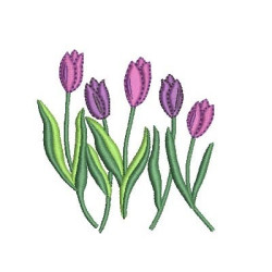 Matriz De Bordado Tulipas