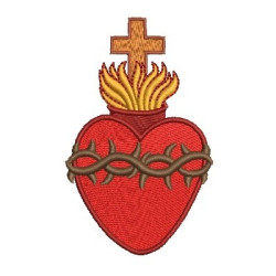 Embroidery Design Sacred Heart 2