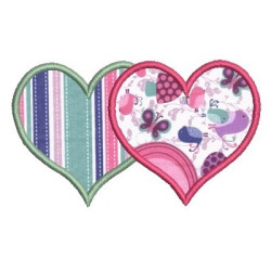 Embroidery Design Applique Hearts