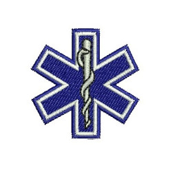 Matriz De Bordado Emergência Médica 4 Cm