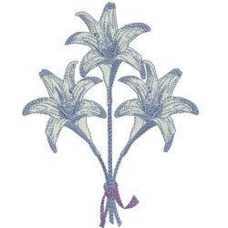 Embroidery Design Lilies