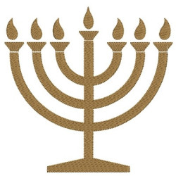 Diseño Para Bordado Menorah
