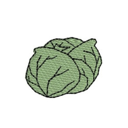 Embroidery Design Cabbage