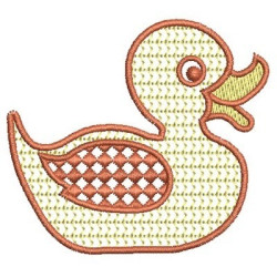 Diseño Para Bordado Pato Con Textura