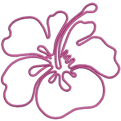 Embroidery Design Hibiscus