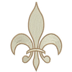Matriz De Bordado Flor De Lis 18 Cm
