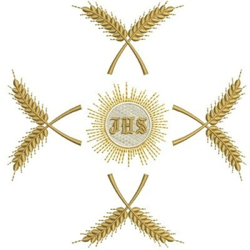 CROSS OF WHEAT AND HOST JHS & IHS