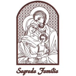 Diseño Para Bordado Gran Familia Santa