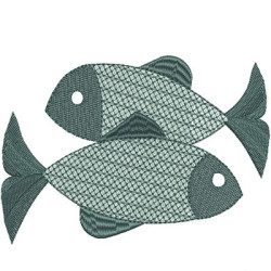 Matriz De Bordado Peixes Grande