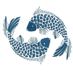 Matriz De Bordado Peixes 3