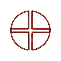Matriz De Bordado Cruz 9