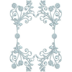 Embroidery Design Frame With Large Branches