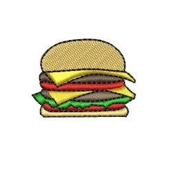 Matriz De Bordado Hamburguer