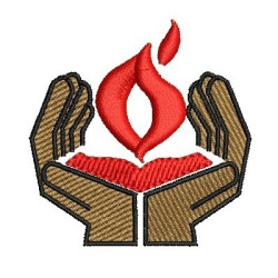 Diseño Para Bordado Manos Y Biblia