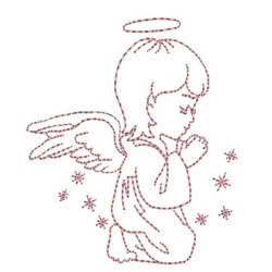 LITTLE ANGEL PRAYING CONTOURS