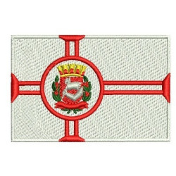 Embroidery Design Flag Of The City Of São Paulo