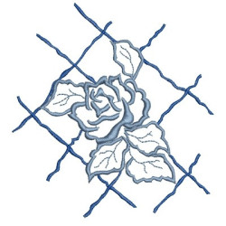 Embroidery Design Rosa Lattice