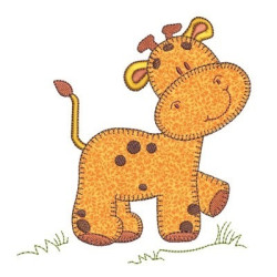 Embroidery Design Little Giraffe Applique