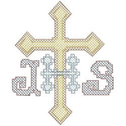 Embroidery Design Jhs Point Cross