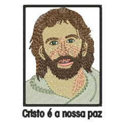 Matriz De Bordado Cristo é Nossa A Paz 2