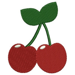 Matriz De Bordado Cereja 10  Cm