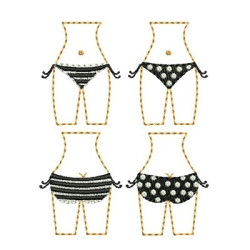 Embroidery Design Bikinis