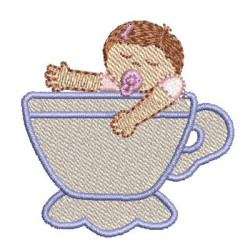 Diseño Para Bordado Tea Bebé