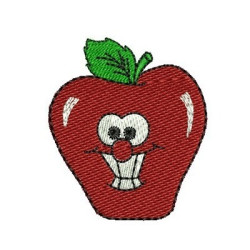 Diseño Para Bordado Manzana Snack