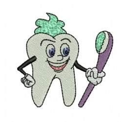 Embroidery Design Tooth The Bath 4