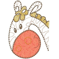 Embroidery Design Applique Giraffe