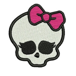 Embroidery Design Skull With Lace
