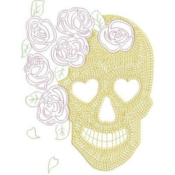 CALAVERA FLORAL 24 CM