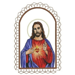 SACRED HEART OF JESUS FRAMED SACRED AND IMMACULATE HEART