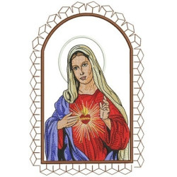 IMMACULATE HEART OF MARY FRAMED SACRED AND IMMACULATE HEART