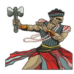 Diseño Para Bordado Brasileño Orixa Xangô 2